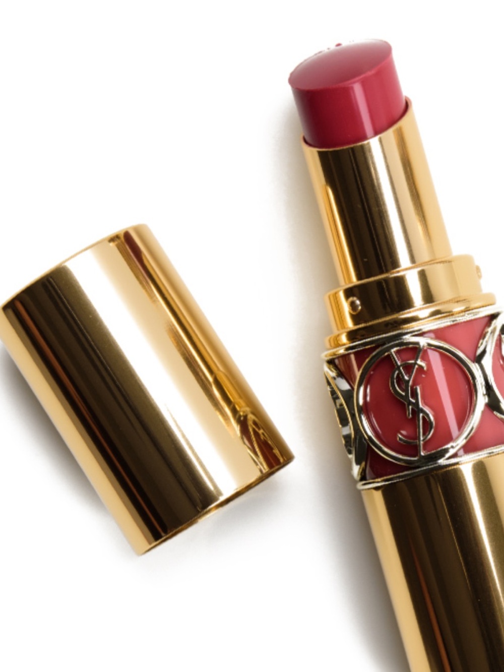 YSL Rouge Volupte Shine Lipstick in 124 Rose Loulou - BNWOB & Discontinued